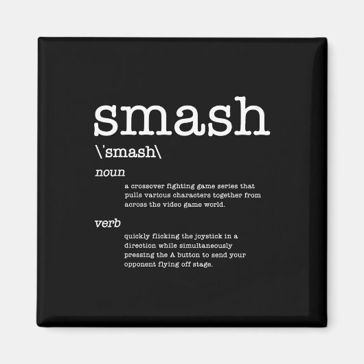 Dank Videogames Smash Definitie Videospel Magneet (Voorkant)