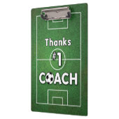 Dank Voetbalcoach Grasveld Klembord (Links)
