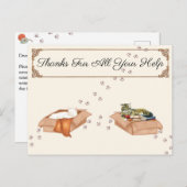 Dank voor al jullie hulp! Katten in dozen, dankbaa Briefkaart (Voorkant / Achterkant)