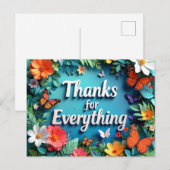 Dank voor Alles Briefkaart (Voorkant / Achterkant)