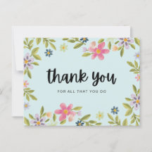 Dank voor alles wat je doet