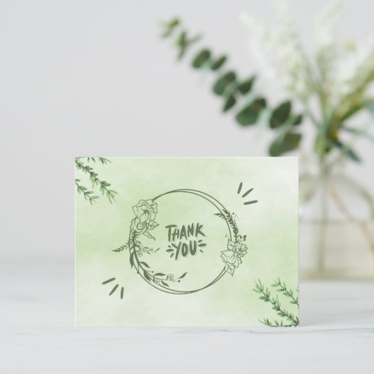 Dank voor briefkaart (Staand voorkant)