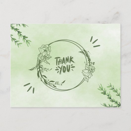 Dank voor  briefkaart (Voorkant)