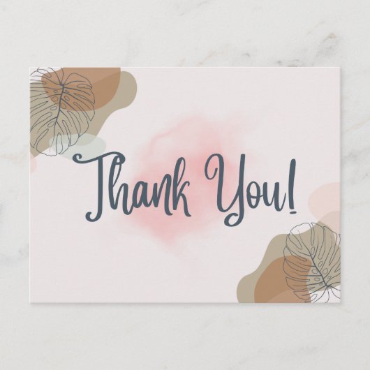 Dank voor  briefkaart (Voorkant)