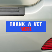 Dank voor de Bumpersticker van de stemming (Op auto)