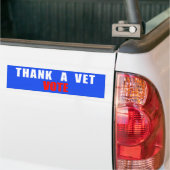 Dank voor de Bumpersticker van de stemming (Op Truck)
