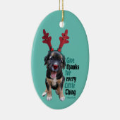 Dank voor elk klein ding keramisch ornament (Rechts)