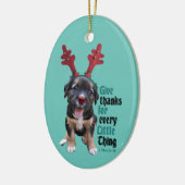 Dank voor elk klein ding keramisch ornament (Links)