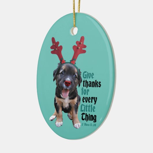 Dank voor elk klein ding keramisch ornament (Links)