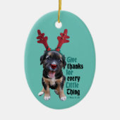 Dank voor elk klein ding keramisch ornament (Voorkant)