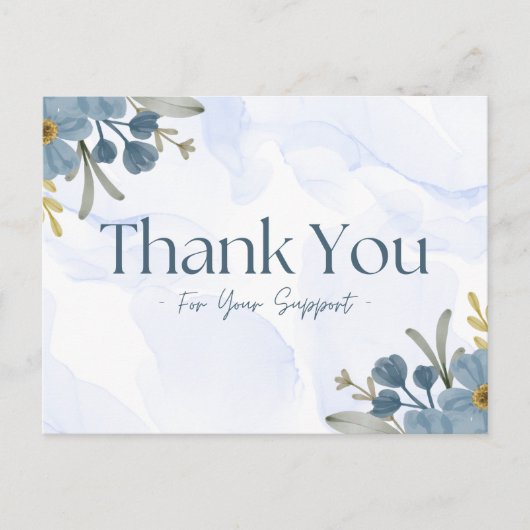 Dank voor je steun briefkaart (Voorkant)