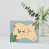 Dank voor je steun  briefkaart (Staand voorkant)