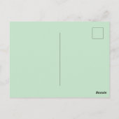 Dank Voor Uw Aankoop Groene Botanische Waterc Briefkaart (Achterkant)