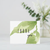 Dank voor uw aanmoedigingsgebladerte briefkaart (Staand voorkant)