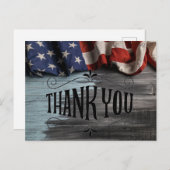 Dank voor uw dienst! Ansichtkaart Briefkaart (Voorkant / Achterkant)
