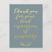 Dank voor uw medeleven - Ansichtkaart Briefkaart (Voorkant)