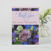 Dank voor uw medeleven bedankkaart (Staand voorkant)