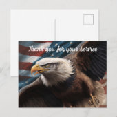 Dank voor uw service  briefkaart (Voorkant / Achterkant)