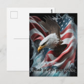 Dank voor uw service briefkaart (Voorkant / Achterkant)