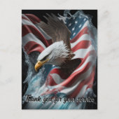 Dank voor uw service briefkaart (Voorkant)