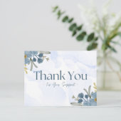 Dank voor uw steun  briefkaart (Staand voorkant)