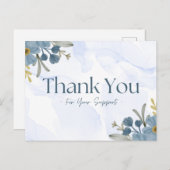 Dank voor uw steun  briefkaart (Voorkant / Achterkant)