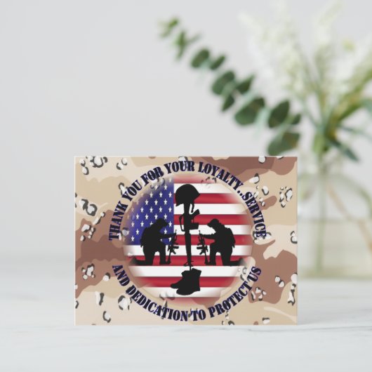 Dank voor uw trouw ....... briefkaart (Staand voorkant)