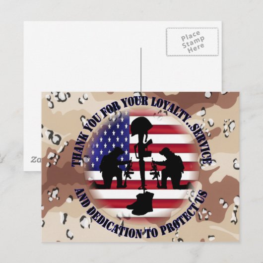 Dank voor uw trouw ....... briefkaart (Voorkant / Achterkant)