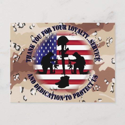 Dank voor uw trouw ....... briefkaart (Voorkant)