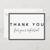 Dank voor uw verwijzing, Chiropractie Briefkaart (Voorkant / Achterkant)