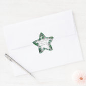 Dank Witte Grijze Groene Eucalyptus Woodland Favor Ster Sticker (Envelop)