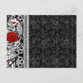 Dank Y0u Calveras Sugar Skull Briefkaart (Voorkant)