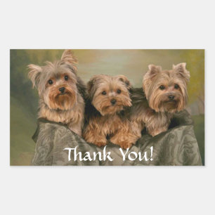 Dank Yorkshire Terrier Puppies Honden Sticker