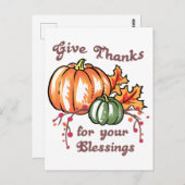 Dank Zeggen Briefkaart (Voorkant / Achterkant)