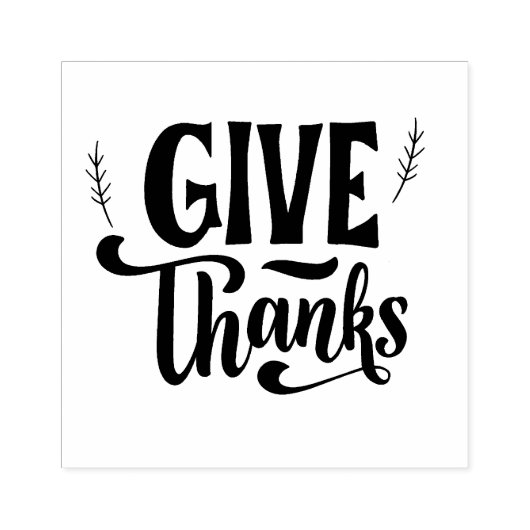 Dank Zeggen Rubberstempel (Afrduk)