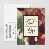 Dank zij God voor Zijn Kerstgeschenk Briefkaart (Voorkant / Achterkant)