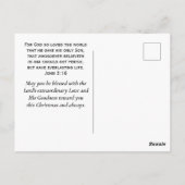 Dank zij God voor Zijn Kerstgeschenk Briefkaart (Achterkant)