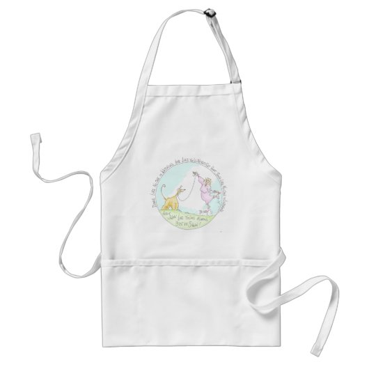 DANK ZOALS NIEMAND WACHT - Apron Standaard Schort (Voorkant)