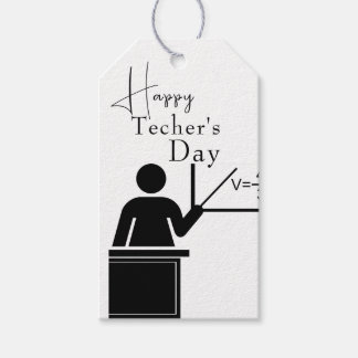 Dankbaar aan de leraar cadeaulabel