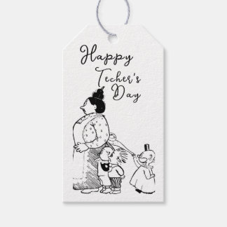 Dankbaar aan de leraar cadeaulabel
