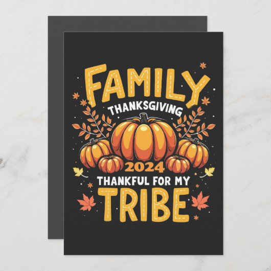 Dankbaar aan mijn stam - Familiedankdag 2024 Bedankkaart (Voorkant / Achterkant)