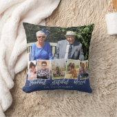 Dankbaar Aangepaste Kleur Gepersonaliseerde 6 Foto Kussen (Deken)