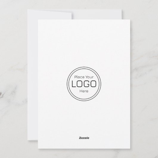 Dankbaar aangepaste Logo Thanksgiving vakantie Kaa Feestdagenkaart (Achterkant)