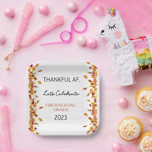 Dankbaar AF Square Bord (Feest)