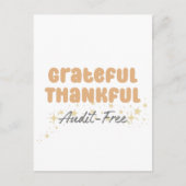 Dankbaar Audit Gratis - Grappige Accountant Briefkaart (Voorkant)