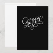 dankbaar bedankkaart (Voorkant / Achterkant)