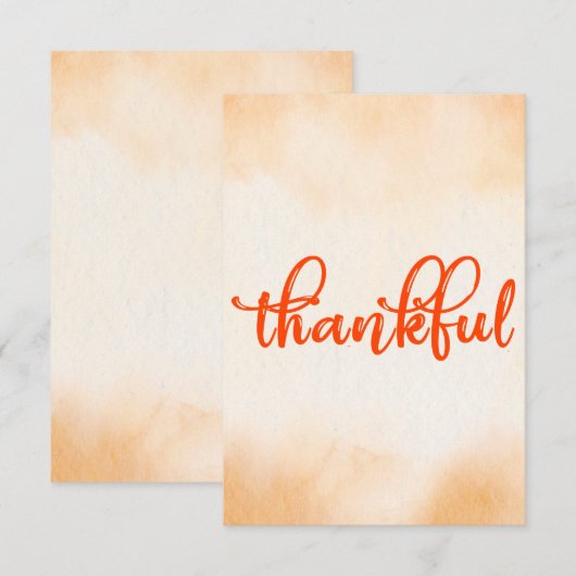 dankbaar bedankkaart (Voorkant / Achterkant)