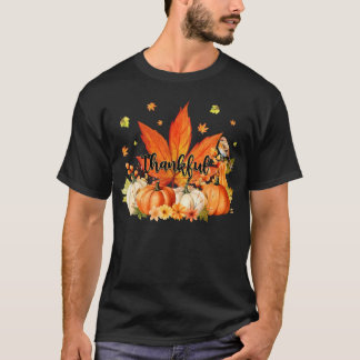 Dankbaar Bladpompoen Leuke Thanksgiving Herfst Man T-shirt