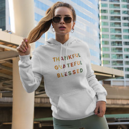 Dankbaar Blessed – Vrouwen Herfst Hoodie D
