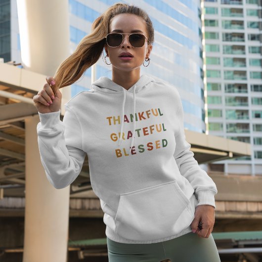 Dankbaar Blessed – Vrouwen Herfst Hoodie D